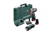 Аккумуляторная дрель-шуруповерт Metabo PowerMaxx BS Basic Set 600080930 за 1 руб. в интернет-магазине "ТУТинструменты.ру"